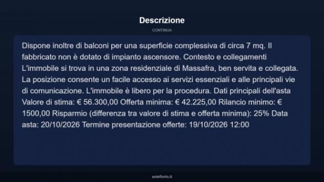 Immobile in asta di 73 m² in vendita a Massafra - Foto 18