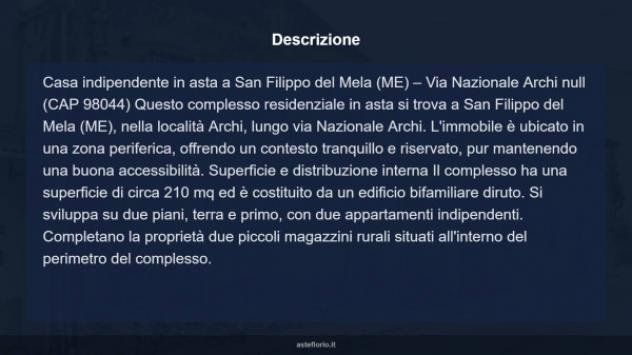 Immobile in asta di 210 m² con più di 5 locali in vendita a San Filippo del Mela - Foto 12