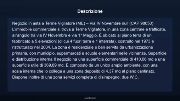 Immobile in asta di 410 m² in vendita a Terme Vigliatore - Foto 4