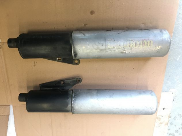Coppia Scarichi Terminali Silenziatori Moto Enduro MALAGUTI 125 YLC anno 1989