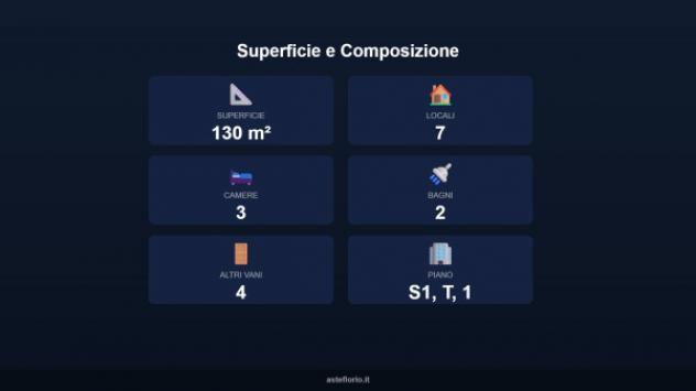 Immobile in asta di 130 m² con più di 5 locali e box auto in vendita a Roma - Foto 10