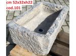Vasca lavello lavandino lavabo rustica in pietra 1