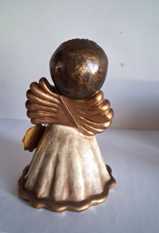 Figurina vintage di  angelo  in ceramica  Thun. In ottime condizioni  con l'etic - Foto 3