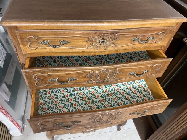 Cassettone vintage in legno massello 7 cassetti - Foto 3