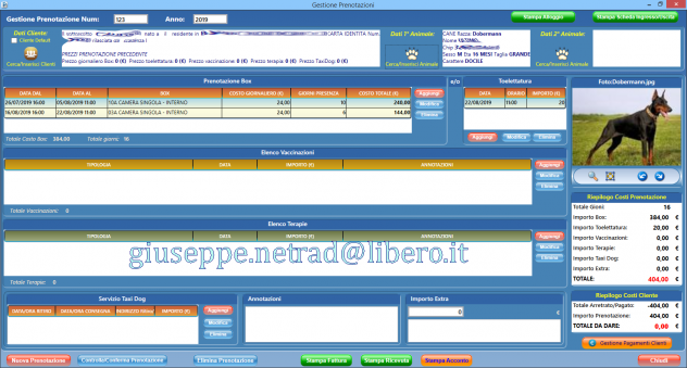 Software gestionale canile, toelettatura, lavaggio self, taxi dog, vaccini, ecc - Foto 3