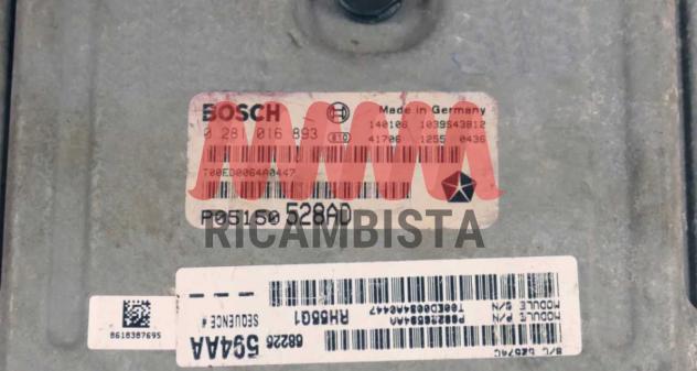 0281016893 Jeep Wrangler 2.8 centralina motore Bosch - Foto 2