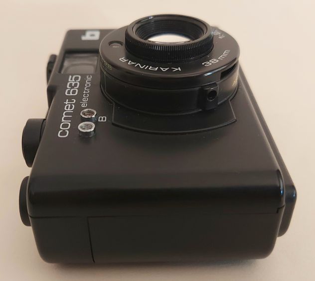 Macchina fotografica Comet 635 Electronic Minicompact custodia originale in sim - Foto 5