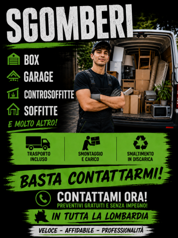 Sgombero Appartamenti Garage Cantine Uffici - Bergamo – Preventivo Gratis 24h
