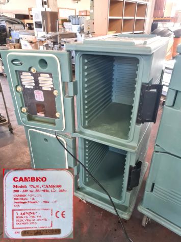 3 carrelli isotermici isolati Cambro usati - Foto 7