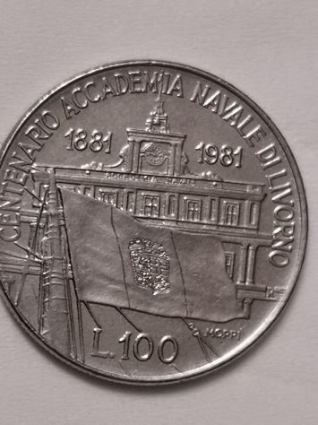 MONETA DA ( 100 LIRE ACCADEMIA NAVALE ) - Foto 2