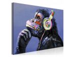 Quadro DJ Scimmia Cm.90x60 E 120x80 ARREDALACASA