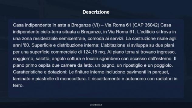 Immobile in asta di 124 m² con più di 5 locali in vendita a Breganze - Foto 12
