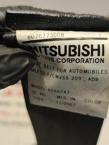 CINTURA DI SICUREZZA ANTERIORE SINISTRA MITSUBISHI Outlander Serie (CW0) 604675800A 607677300B 4HN (0709) - Foto 4