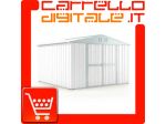 Box prefabbricato, casetta da giardino in lamiera zincata. Capanno deposito &hellip;