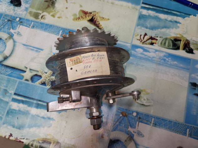 Mozzo hub alluminio portaceppi asse ruota posteriore d. 105 coni BG 350