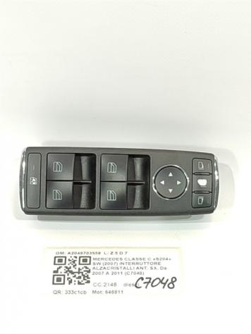 PULSANTIERA ANTERIORE SINISTRA MERCEDES Classe C S. Wagon W204 A2048703558 646811 (07)