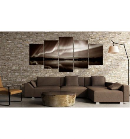 Quadro Con I Lampi Bianchi Cm. 100x50 E 200x100 - ARREDALACASA - Foto 2