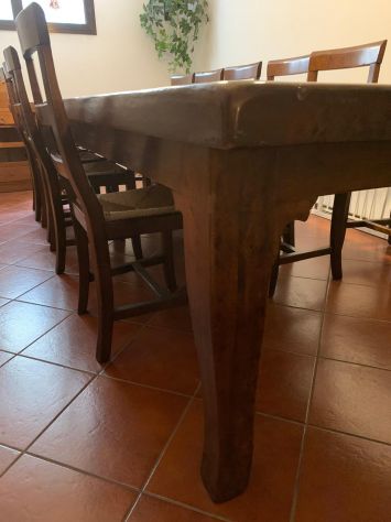TAVOLO LEGNO MASSELLO 12 SEDIE - Foto 3