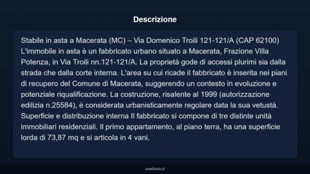 Immobile in asta di 344 m² con più di 5 locali in vendita a Macerata - Foto 3