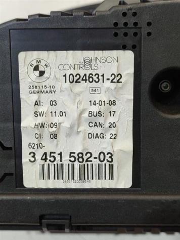 QUADRO STRUMENTI BMW X3 1° Serie 1024631 3451582 M47N204D4 (0410) - Foto 4