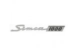 Scritta Emblema Targhetta auto Simca 1000 prima serie
