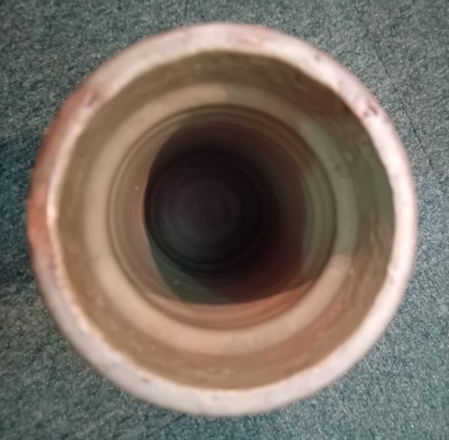 PARTICOLARE ANTICO VECCHIO VINTAGE VASO IN CERAMICA DIPINTA - Foto 6