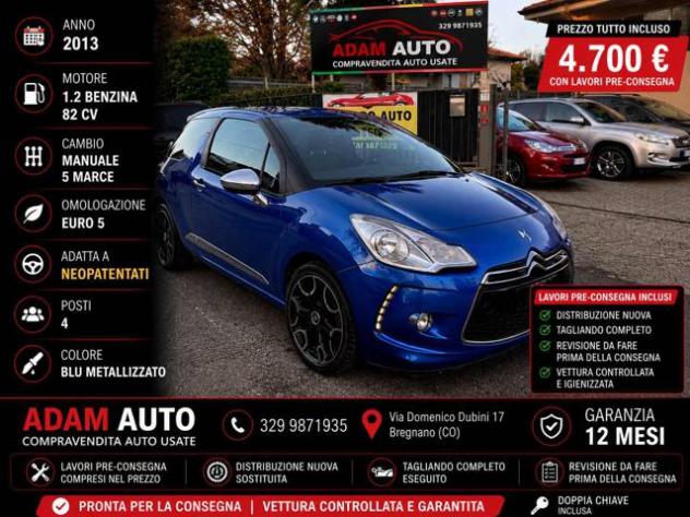 CITROEN DS3 1.2 VTi 82 Just Black rif. 24036610