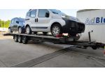 Rimorchio trasporto auto doppio  con verricello due auto