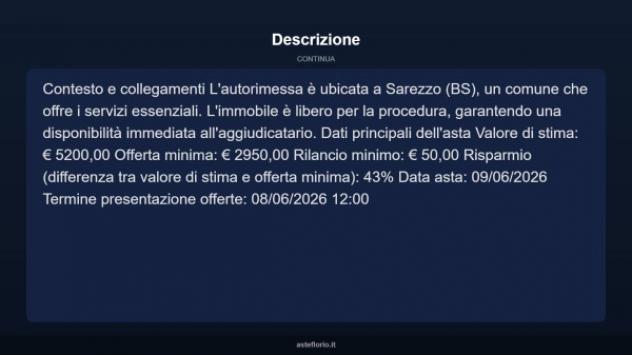 Immobile in asta di 31 m² in vendita a Sarezzo - Foto 5