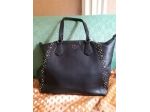 borsa nera marina galanti con borchie