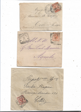 1896/1943 REGNO D'ITALIA N 40 BUSTE E N 5 CARTOLINE POSTALI VIAGGIATE - Foto 4