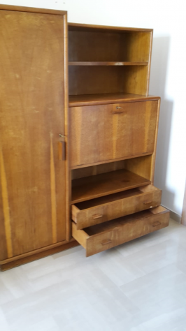 Letto con comodino ed armadio con libreria - Foto 3