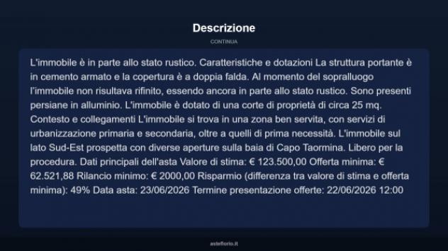 Immobile in asta di 130 m² in vendita a Gallodoro - Foto 4