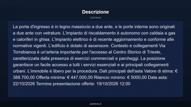 Immobile in asta di 250 m² con più di 5 locali in vendita a Trieste - Foto 12