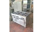 cucina industriale a 6 fuochi inox usata