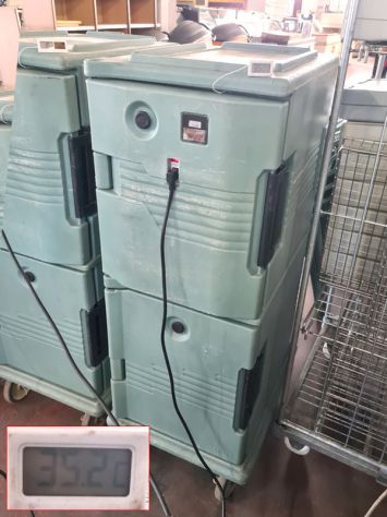 3 carrelli isotermici isolati Cambro usati - Foto 6