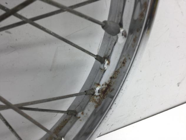 HONDA CB FOUR 350 CERCHIO RUOTA ANTERIORE 18 X 1.60 1974 - Foto 4