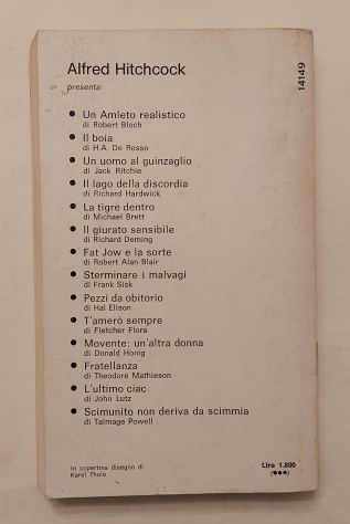 Col cuore che sanguina di Alfred Hitchcock 1°Ed.Oscar Mondadori, aprile 1977 - Foto 2