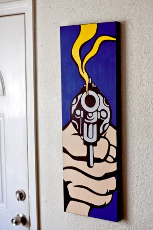 Quadro Roy Lichtenstein dipinto a mano