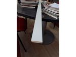 BATTISCOPA LACCATO BIANCO SQUADRATO 50X13
