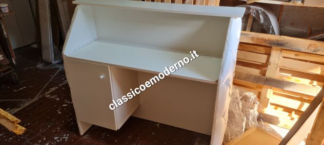 Bancone ecopelle reception con anta per negozi su misura con spedizione - Foto 2
