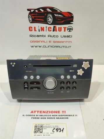 AUTORADIO SUZUKI Swift 4° Serie 39101-62J0 D13DA (0410)
