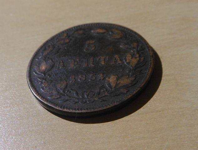 Grecia, 5 lepta 1851. - Foto 3