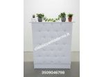Bancone reception  ecopelle bianco con pietre luminose con spedizione