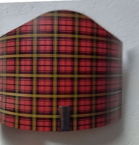 Applique da parete rossa e nera in vetro - Foto 2