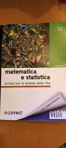 libro universitario Matematica e Statistica
