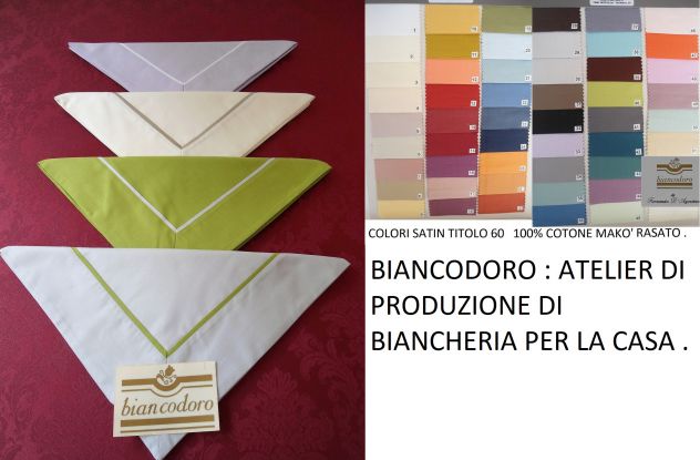 biancodoro : PRODUZIONE BIANCHERIA ARTIGIANALE DI QUALITA' PER LA CASA - Foto 2