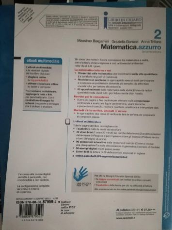 Matematica azzurro 2 ISBN 9788808879592 - Foto 3