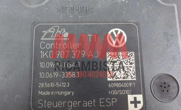 1K0614517AT Volkswagen Golf centralina gruppo pompa ABS - Foto 2
