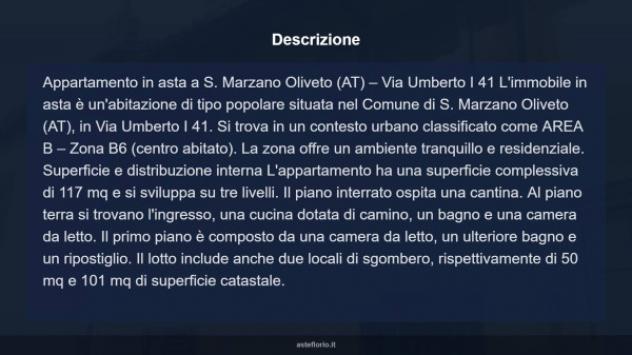 Immobile in asta di 117 m² in vendita a San Marzano Oliveto - Foto 3